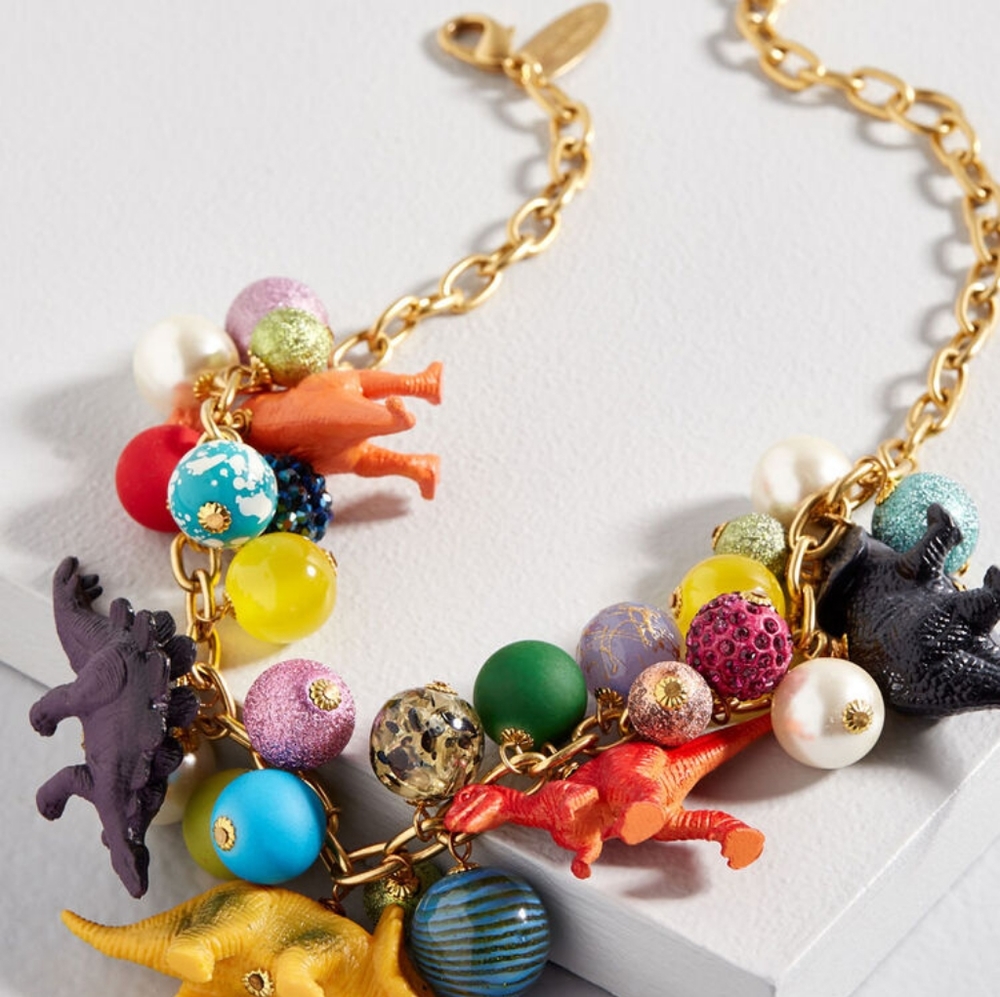 Anthropologie Handmade Leonora Dame 24k Necklace
